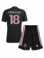 Inter Miami Jordi Alba #18 Bortedraktsett Barn 2024-25 Korte ermer (+ bukser)